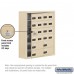 Salsbury Cell Phone Storage Locker - with Front Access Panel - 6 Door High Unit (8 Inch Deep Compartments) - 16 A Doors (15 usable) and 4 B Doors - Sandstone - Surface Mounted - Resettable Combination Locks